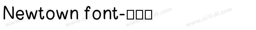 Newtown font字体转换